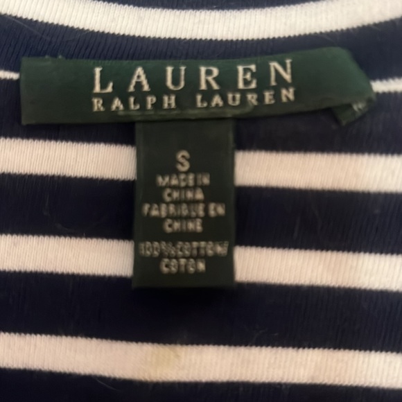 Navy & white striped jacket. Excellent condition. - Picture 5 of 5